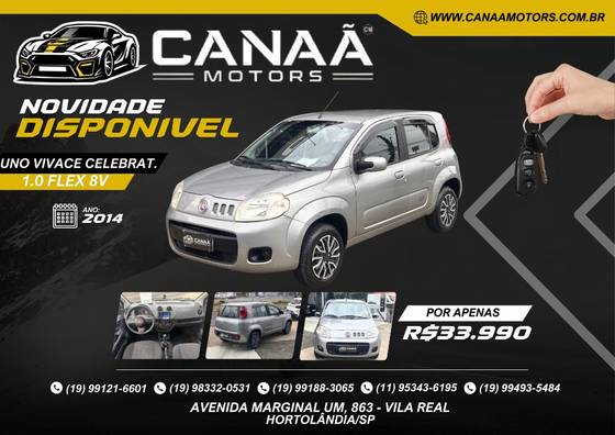 FIAT UNO 1.0 EVO VIVACE 8V FLEX 4P MANUAL